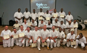 Graduates of the Knights of the 21st century program for inmates.