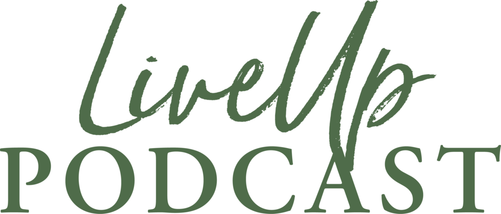 LiveUp Podcast logo.